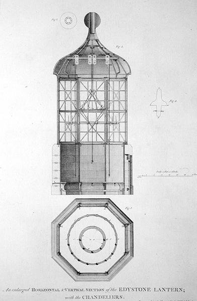 Faro di Edystone inciso da Edward Rooker (c.1712-74) da Henry (after) Winstanley
