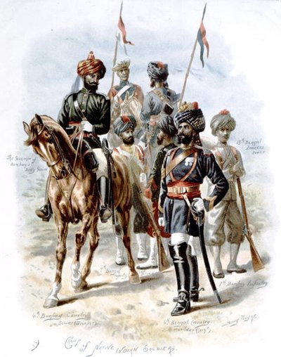 Gruppo di soldati indiani nativi, inizio XX secolo da Henry A. Payne