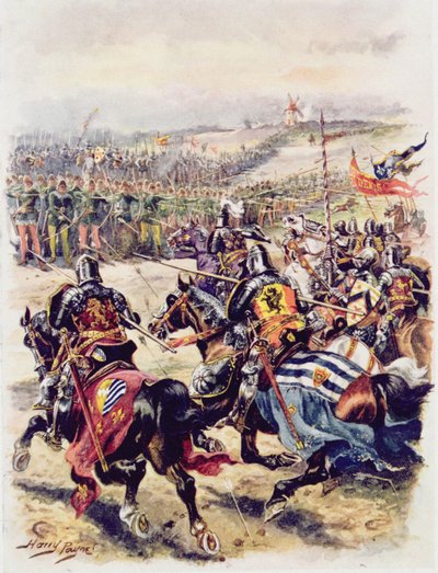 Carica della cavalleria francese, illustrazione per 