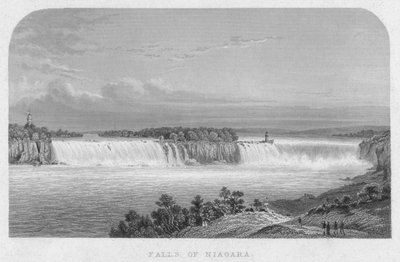Cascate del Niagara, metà del XIX secolo da Henry Adlard