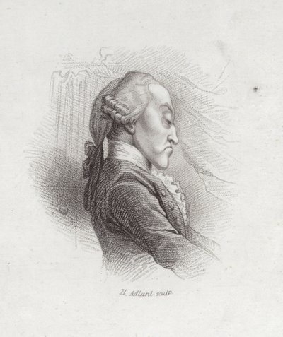 Thomas Augustine Arne, compositore inglese (1710-1778) da Henry Adlard