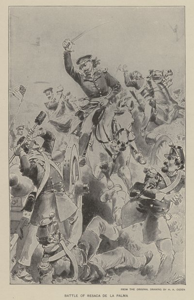 Battaglia di Resaca de la Palma da Henry Alexander (after) Ogden