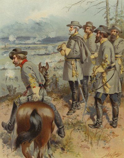 Generale Robert E Lee a Fredericksburg da Henry Alexander (after) Ogden