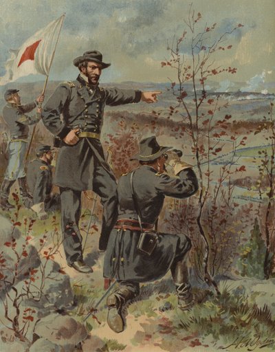 Generale Sherman a Kenesaw Mountain, Georgia, Guerra Civile Americana, 4 ottobre 1864 da Henry Alexander (after) Ogden