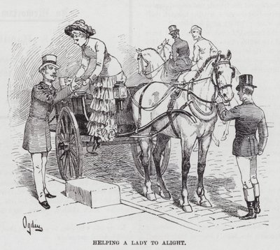 Aiutando una Signora a Scendere da Henry Alexander (after) Ogden