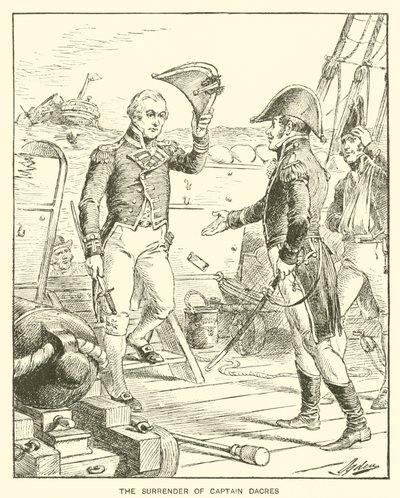 La resa del Capitano Dacres da Henry Alexander (after) Ogden