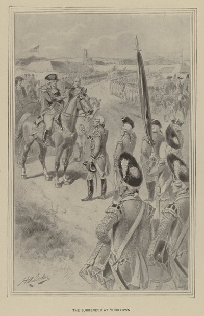 La resa a Yorktown da Henry Alexander (after) Ogden