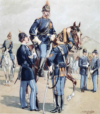 Cavalleria e Fanteria degli Stati Uniti, uniforme completa da Henry Alexander (after) Ogden