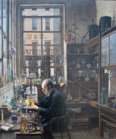 Nel laboratorio di Henry Alexander, 1885-87 ca. da Henry Alexander