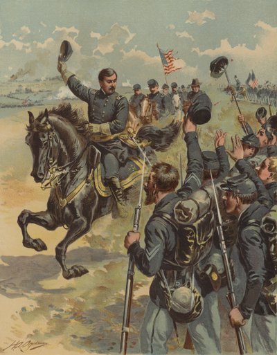 Generale McClellan alla battaglia di Antietam, Maryland, Guerra Civile Americana, 17 settembre 1862 da Henry Alexander Ogden