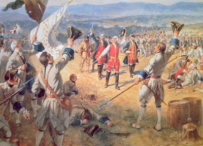La vittoria delle truppe di Montcalm a Carillon da Henry Alexander Ogden