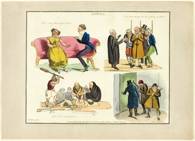 Piatti dalle illustrazioni alle canzoni popolari da Henry Alken