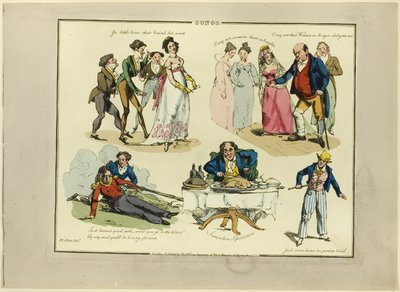 Piatti dalle illustrazioni alle canzoni popolari da Henry Alken
