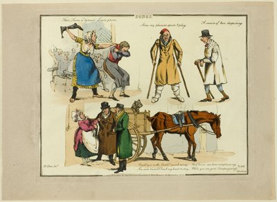 Piatti dalle illustrazioni alle canzoni popolari da Henry Alken