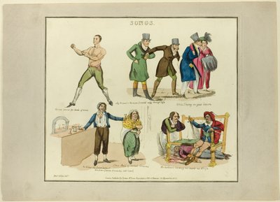 Piatti dalle illustrazioni alle canzoni popolari da Henry Alken