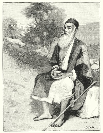 Un mendicante cieco vicino a Gerusalemme da Henry Andrew Harper