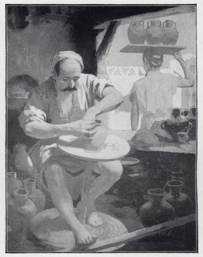 Un vasaio orientale (litografia) da Henry Andrew Harper