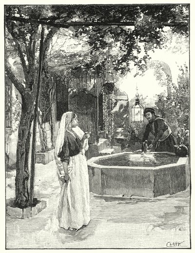 Cortile di una casa a Damasco da Henry Andrew Harper