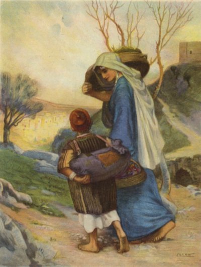Donna di Siloam che porta a casa il cibo da Henry Andrew Harper