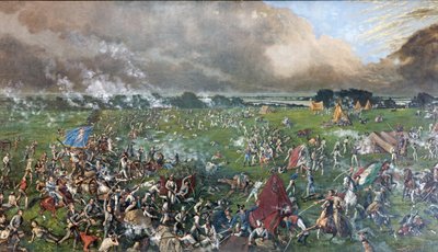 La Battaglia di San Jacinto, pub. 1905 da Henry Arthur McArdle