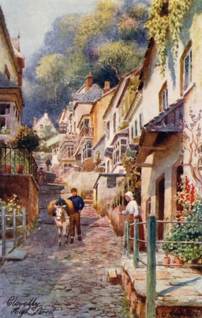 High Street, Clovelly da Henry B. (after) Wimbush
