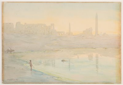 Lago sacro, Karnak, 1905 da Henry Bacon