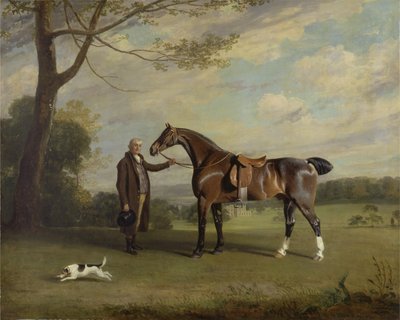 Il groom del conte di Shrewsbury con un cavallo da caccia da Henry Bernard Chalon