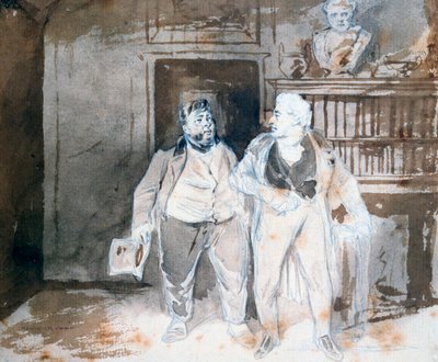 Due personaggi da Henry Bonaventure Monnier