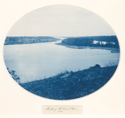 Foce del fiume St. Croix, dalla serie Upper Mississippi River, Views, Volume I da Henry Bosse