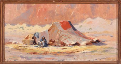 Tenda araba nel deserto a Blidah da Henry Brokman Knudsen