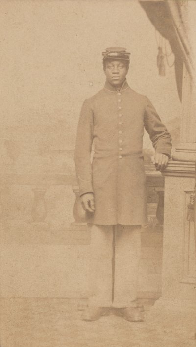 Carte-de-visite di un soldato dell