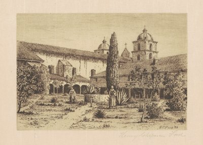 Giardino, Missione Santa Barbara da Henry Chapman Ford