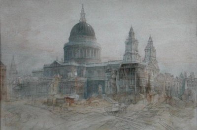 Cattedrale di San Paolo dopo la guerra, c.1947 da Henry Charles Brewer