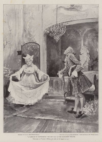 Un matrimonio di convenienza, la nuova commedia al Haymarket Theatre da Henry Charles Seppings Wright