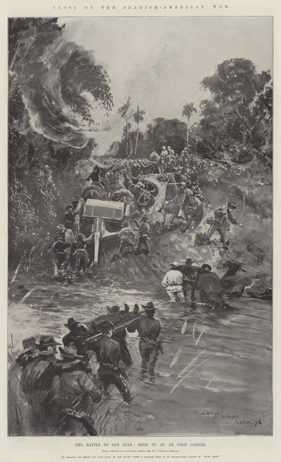 Fine della guerra ispano-americana, la battaglia di San Juan, fermata in un angolo brutto da Henry Charles Seppings Wright