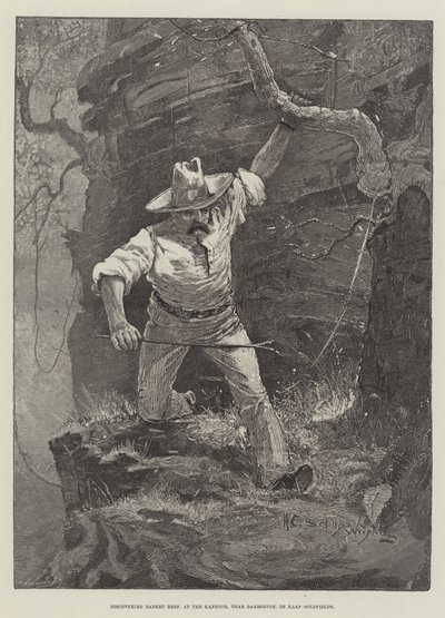 Scoperta del Banket Reef, al Kantoor, vicino a Barberton, De Kaap Goldfields da Henry Charles Seppings Wright