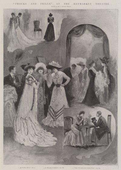 Vestiti e fronzoli, al Teatro Haymarket da Henry Charles Seppings Wright