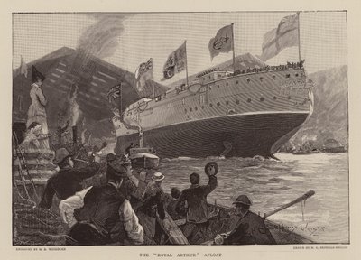 HMS Royal Arthur a galla da Henry Charles Seppings Wright