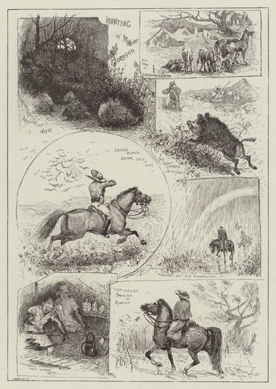 Caccia in Marocco da Henry Charles Seppings Wright