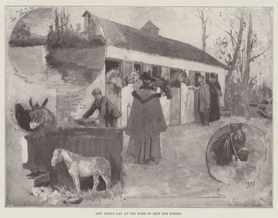 Capodanno alla Casa di Riposo per Cavalli da Henry Charles Seppings Wright