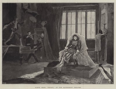 Scena da Trilby, al Teatro Haymarket da Henry Charles Seppings Wright