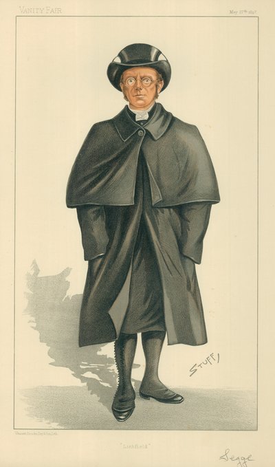 Il Vescovo di Lichfield, Lichfield, 27 Maggio 1897, caricatura di Vanity Fair da Henry Charles Seppings Wright