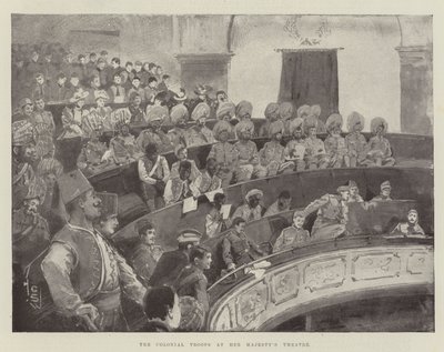 Le truppe coloniali al Teatro di Sua Maestà da Henry Charles Seppings Wright