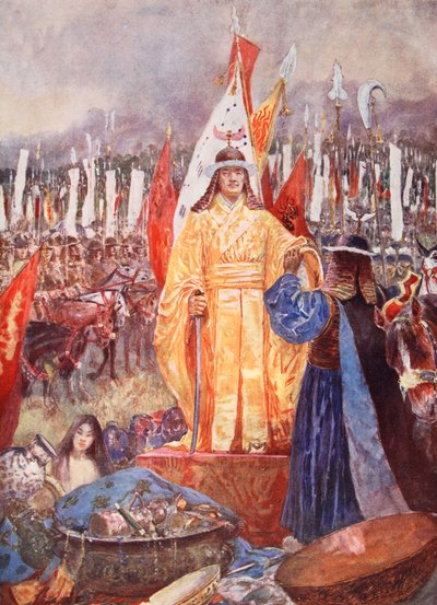 Il Gran Maresciallo Proclamato Imperatore sul Campo di Battaglia, illustrazione da 