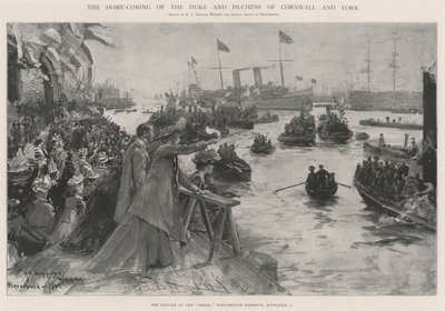Il ritorno a casa del Duca e della Duchessa di Cornovaglia e York da Henry Charles Seppings Wright