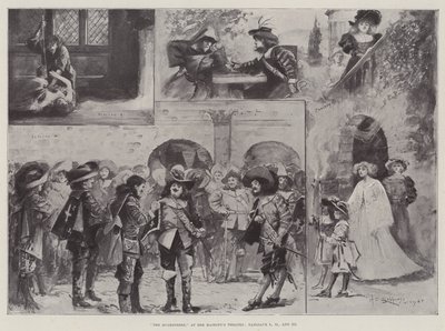 I moschettieri, al Teatro di Sua Maestà, Tableaux I, II e III da Henry Charles Seppings Wright