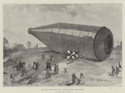Il nuovo pallone militare tedesco testato vicino a Berlino da Henry Charles Seppings Wright