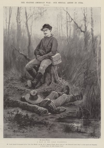 La guerra ispano-americana, una sosta nella foresta cubana da Henry Charles Seppings Wright