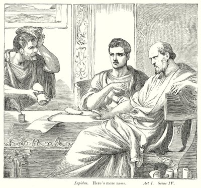 Antonio e Cleopatra (incisione) da Henry Courtney (after) Selous