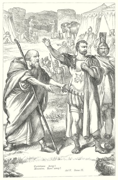 Coriolano (incisione) da Henry Courtney (after) Selous